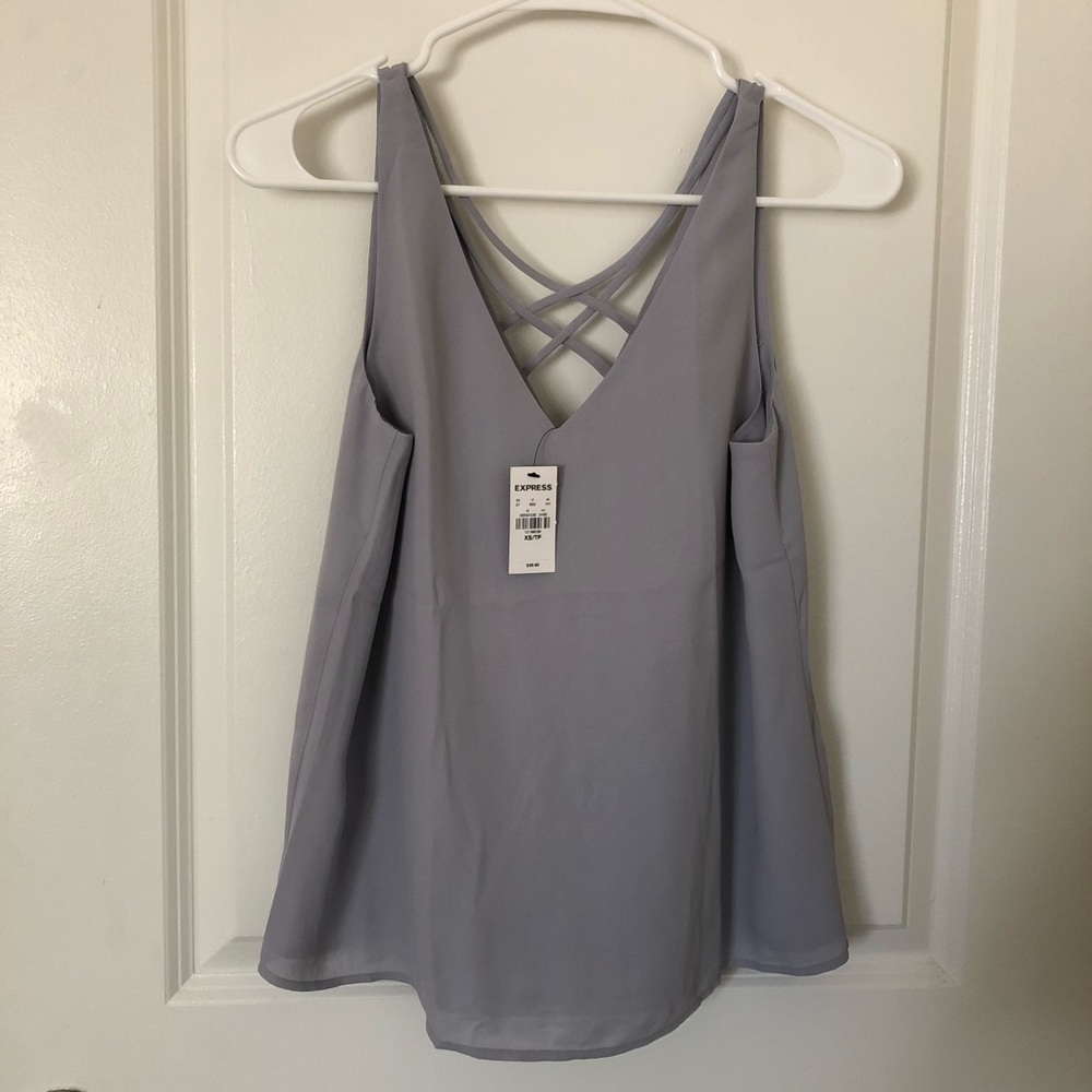 Express V Neck Sleeveless Blouse